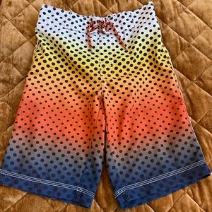 Boys Gymboree swim trunks with mesh underwear